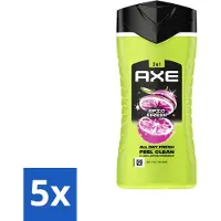 Axe 5 x - 3-in-1 Douchegel - Epic Fresh - Grapefruit & Tropical Pineapple - Fresh Boost - 250 ml - Voordeelverpakking - 5 stuks