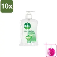Dettol 10 x – Antibacteriële Handzeep – Aloë Vera – 250 ml - Bulkverpakking - Handzeep - Douchemop - Antibacteriële handzeep