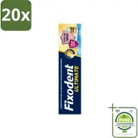 Fixodent 20 x – Kleefpasta – Ultimate Fresh – 40 g - Grootverpakking - Vaatwasstrips - Kleefpasta Kunstgebit - Kunstgebit Fixatie - Voedselresten Voorkomen - Frisse Muntsmaak - Precisiepunt Mondstuk
