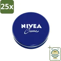 Nivea 25 x – Crème – Voor Gezicht, Handen en Lichaam – 250 ml - Wasstrips - Crème - Gezichtscreme - Handencreme - Lichaamcreme - Hydratatie