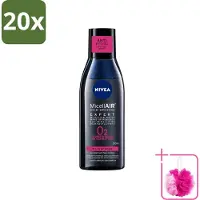 Nivea 20 x - Expert Make-up Remover - Micellair Water - Gezichtsreinigingsmiddel - 200 ml - Bulkverpakking - Make-up verwijderen - Douchemop - Gezichtsreiniger