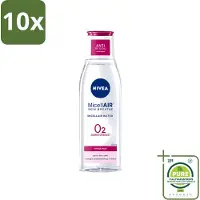 Nivea 10 x - O2 Zuurstofboost Micellair Water - Droge Huid - 200 ml - Grootverpakking - Vaatwasstrips - Micellair Water - Droge Huid - Zuurstofboost - Reiniging - Hydratatie