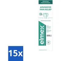 Elmex 15 x - Tandpasta - Sensitive Professional - Pro Argin - 75ml - Voordeelverpakking - 15 stuks
