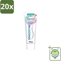 Sensodyne 20 x – Tandpasta – Complete Protection + Fresh Breath – 75 ml - Grootverpakking - Vaatwasstrips - Gevoelige Tanden - Tandpasta - Mondverzorging - Fris Adem - Tandgevoeligheid