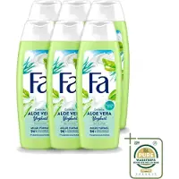 Fa 6 x – Douchegel – Yoghurt Aloe Vera – 250 ml - Wasstrips - Douchegel Yoghurt Aloë Vera - Milde Reiniging - Hydraterende Douchegel - Verzorgende Douchegel - Gevoelige Huid