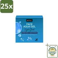 Sence 25 x – Dagcrème – Aqua Gel Hydro Shock 2-in-1 – 50 ml - Wasstrips - Hyaluronzuur Serum - Hydratatie - Huid Verzorging - Stralende Huid - Fijne Lijntjes