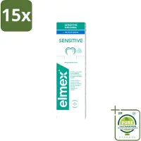 Elmex 15 x - Tandpasta - Gentle White - Triple Protection - 75 ml - Grootverpakking - Vaatwasstrips - Tandpasta - Mondhygiëne - Tanden Witte - Tanden Beschermen - Tandvlees Beschermen