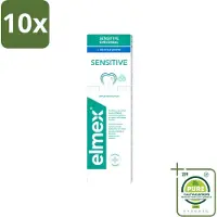 Elmex 10 x - Tandpasta - Gentle White - Triple Protection - 75 ml - Grootverpakking - Vaatwasstrips - Tandpasta - Mondhygiëne - Tanden Witte - Tanden Beschermen - Tandvlees Beschermen