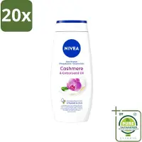 Nivea 20 x - Douche Cashmere Moments - Beschermend - 250 ml - Grootverpakking - Vaatwasstrips - Douchegel Cashmere - Beschermende Douchegel - Gezonde Huid - Hydraterende Douchegel - Cashmere Geur