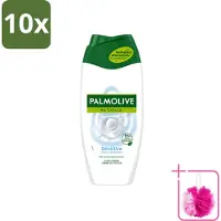 Palmolive 10 x Naturals - Douchegel - Sensitive - Voor Gevoelige Huid - 250 ml - Bulkverpakking - Gevoelige huid - Douchemop - Douchegel
