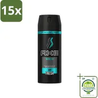 Axe 15 x Apollo Deodorant Bodyspray - 150 ml - Grote verpakking - 15 stuks