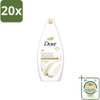 Dove 20 x – Douchegel – Nourishing Silk – 450 ml - Wasstrips - Douchegel - Zijdezachte Huid - Verzorgende Douchegel - Mild Reinigen - Huid Verzorgen