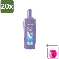 Unilever 20 x - 2-in-1 - Shampoo - Voor Snel & Effectief Wassen - 300 ml - Bulkverpakking - 2-in-1 shampoo en conditioner - Douchemop - Snel wassen