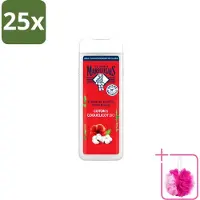 Le Petit Marseillais 25 x – Douchegel – Bio Katoenmelk & Papaver – 400 ml - Bulkverpakking - Douchegel bio - Douchemop - Katoenmelk