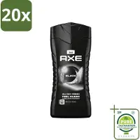 Axe 20 x - 3-in-1 Douchegel - Black - Frozen Pear & Cedarwoord - 12hrs Long Lasting Scent - 250 ml - Grootverpakking - Vaatwasstrips - Douchegel - Lichaam - Gezicht - Haar - Frisheid
