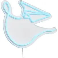 QAZQA Neon Wandlamp Blauw Incl. LED - Paperplane