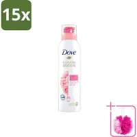 Dove 15 x – Douchefoam – Rose Oil – 200 ml - Bulkverpakking - Douchefoam - Douchemop - Rozenolie