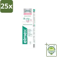 Elmex 25 x - Tandpasta - Sensitive Professional - Repair & Prevent - 75 ml - Grootverpakking - Vaatwasstrips - Gevoelige Tanden - Tandpasta - Gevoeligheid - Tandarts Aanbevolen - PRO-ARGIN Technologie