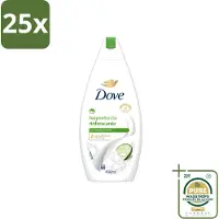 Dove 25 x – Douchegel – Refreshing – 450 ml - Wasstrips - Douchegel - Frisheid - Reiniging - Huid Verzorging - Mild Reinigen