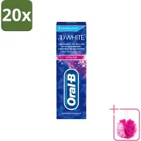 Oral-B 20 x - 3D White Vitalize - Tandpasta - Whitening - 75 ml - Bulkverpakking - Tandpasta - Douchemop - Witte tanden