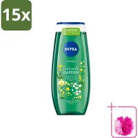 Nivea 15 x - Douchegel - Freesia & Groene Thee - 250 ml - Bulkverpakking - Douchegel - Douchemop - Freesia