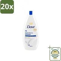 Dove 20 x – Douchegel – Hydraterend – 450 ml - Wasstrips - Douchegel - Hydraterende Douchegel - Huidverzorging - Milde Douchegel - Zachte Huid