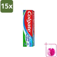 Colgate 15 x - Triple Action - Original Mint - Tandpasta - 100ml - Bulkverpakking - Tandpasta - Douchemop - Gaatjesbescherming
