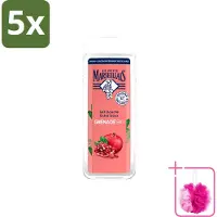 Le Petit Marseillais 5 x – Douchegel – Grenade Bio – 400 ml - Bulkverpakking - Douchegel - Douchemop - Biologische douchegel
