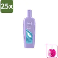 Unilever 25 x – Shampoo – 2-in-1 – 450 ml - Bulkverpakking - Shampoo 2 in 1 - Douchemop - Haar reinigen