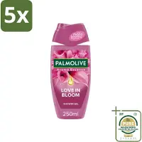 Palmolive 5 x - Douchegel - Love in Bloom - Aroma Essence - 250 ml - Wasstrips - Douchegel - Geurige Douchegel - Bloemengeur - Verfrissende Geur - Hydraterende Douchegel