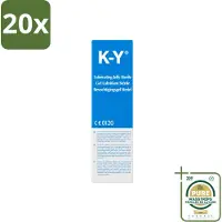 K-Y 20 x - Bevochtigingsgel - Waterbasis Glijmiddel - Hydraterend & Verzachtend - 82 g - Wasstrips - Bevochtigingsgel - Glijmiddel - Waterbasis - Bevochtiging - Intiem Gebruik