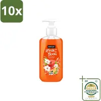 Sence 10 x – Handzeep – Splash To Bloom Peach – 500 ml - Wasstrips - Handzeep - Perzikgeur - Handen Reinigen - Zachte Handzeep - Handen Verzorgen