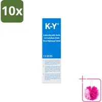K-Y 10 x - Bevochtigingsgel - Waterbasis Glijmiddel - Hydraterend & Verzachtend - 82 g - Bulkverpakking - Bevochtigingsgel - Douchemop - Glijmiddel