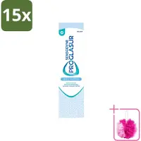 Sensodyne 15 x – Tandpasta – Proglasur Gentle Whitening – 75 ml - Bulkverpakking - Tandpasta - Douchemop - Tanderosie