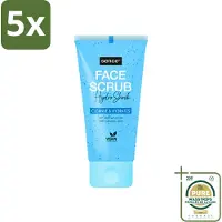 Sence 5 x - Alle Huidtypes - Gezichtsscrub - Exfoliërend - 150 ml - Wasstrips - Gezichtsscrub - Exfolieer - Huidverzorging - Huidscrub - Huidverzorging