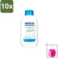 Sanicur 10 x – Bad & Douchegel – Original – 300 ml - Bulkverpakking - Bad en douchegel - Douchemop - Milde reiniging
