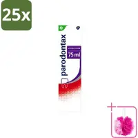 Parodontax 25 x – Tandpasta – Ultra Clean – Bloedend Tandvlees – 75 ml - Bulkverpakking - Bloedend tandvlees - Douchemop - Tandpasta
