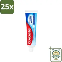Colgate 25 x - Advanced White - Tandpasta - 100ml - Wasstrips - Tandpasta - Witte Tanden - Vlekverwijdering - Tandbederf - Gaatjes