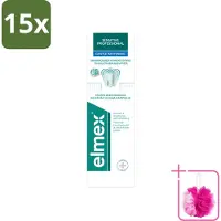 Elmex 15 x - Tandpasta - Sensitive Professional - Gentle Whitening - 75 ml - Bulkverpakking - Gevoelige tanden - Douchemop - Tandpasta