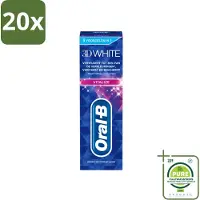 Oral-B 20 x - 3D White Vitalize - Tandpasta - Whitening - 75 ml - Grootverpakking - Vaatwasstrips - Tandpasta - Witte Tanden - Tanden Versterken - Tanden Beschermen - Tanden Reinigen