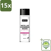 Sence 15 x - Gevoelige Huid - Micellair Water - Make-up Remover - 400 ml - Grootverpakking - Vaatwasstrips - Gevoelige Huid - Make-up Verwijderen - Micellair Water - Hypoallergen - Parfumvrij