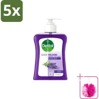 Dettol 5 x – Wasgel Handzeep – Lavendel – 250 ml - Bulkverpakking - Handwas - Douchemop - Handhygiëne