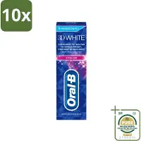 Oral-B 10 x - 3D White Vitalize - Tandpasta - Whitening - 75 ml - Wasstrips - Tandpasta Whitening - Tanden Versterken - Glazuur Beschermen - Tanden Reinigen - Mondgezondheid