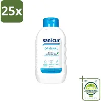 Sanicur 25 x – Bad & Douchegel – Original – 300 ml - Grootverpakking - Vaatwasstrips - Bad En Douchegel - Milde Reiniging - Huidverzorging - Hydraterende Gel - Gevoelige Huid