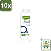 Neutral 10 x – Douchegel – Parfumvrij – 250 ml - Wasstrips - Gevoelige Huid - Allergie - Douchegel - Parfumvrij - 0% Parfum
