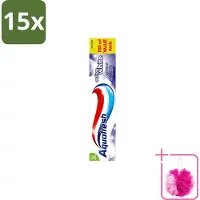 Aquafresh 15 x - Tandpasta - Whitening - Stralend Witte Tanden - 100 ml - Bulkverpakking - Tandpasta - Douchemop - Witte tanden