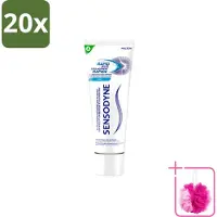 Sensodyne 20 x – Tandpasta – Rapid Relief – 75 ml - Bulkverpakking - Gevoelige tanden - Douchemop - Tandpasta