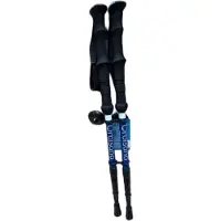 Westfalia Orbisana aluminium trekkingstokken, verstelbaar van 57 tot 130 cm, reflecterend, paar