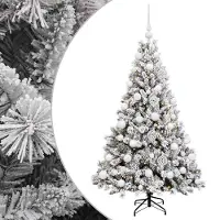 vidaXL Kunstkerstboom met Ballen 150 cm 150 LED's Warmwit