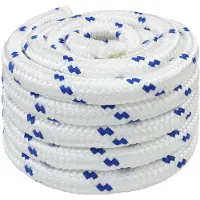 vidaXL Multifunctioneel touw 60 mm 10 m Wit en Blauw PP